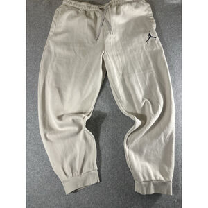 Jordan Jumpman Fleece Jogger Pants Men’s XXL Cream Off White Sweatpants
